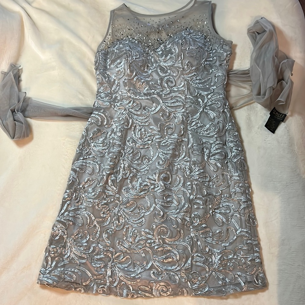 Ignite Evenings by Carol Lin dress with shawl